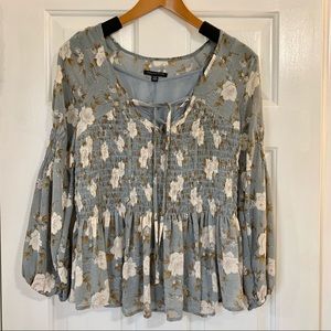 AEO floral Boho top